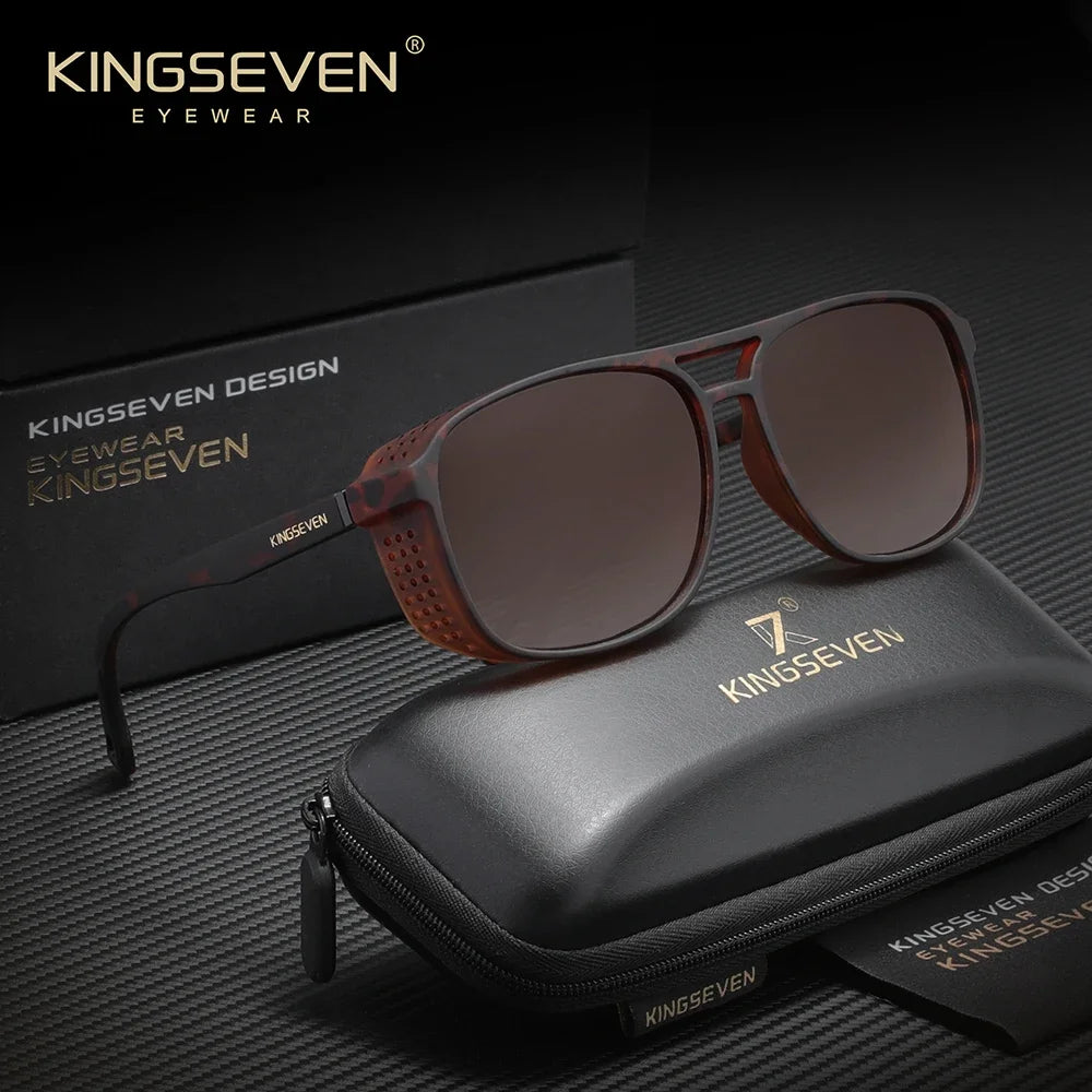 Lunettes de soleil polarisées de la marque KINGSEVEN, design classique, protection UV400, pour hommes et femmes, lunettes de sport et de plein air