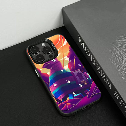 Funda para teléfono F-fornite Game de 1 pieza, carcasa IMD color plata para iPhone 16 15 14 13 12 11 Pro Max Plus
