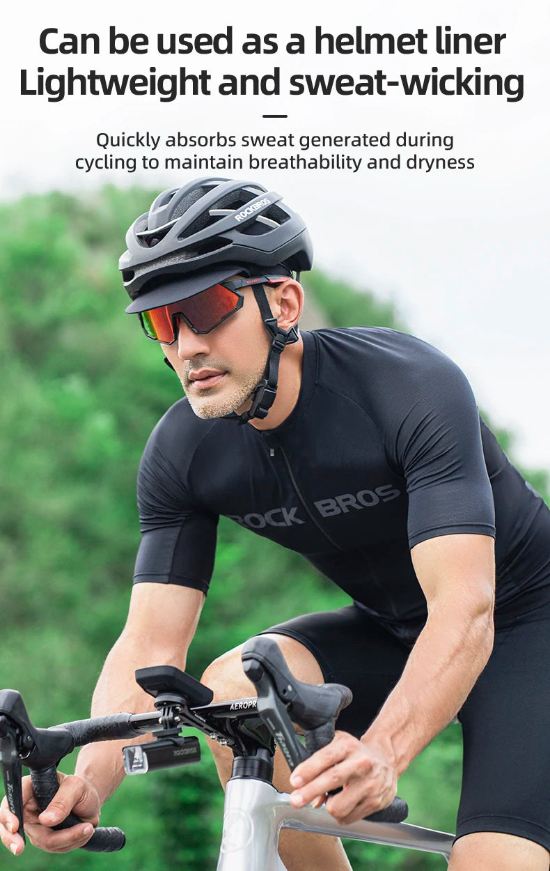 ROCKBROS Summer Cycling Cap With Brim Sun Protection Breathable Quick Dry Cycling Hat Cap Outdoor Sport Fishing Cycling Headwear