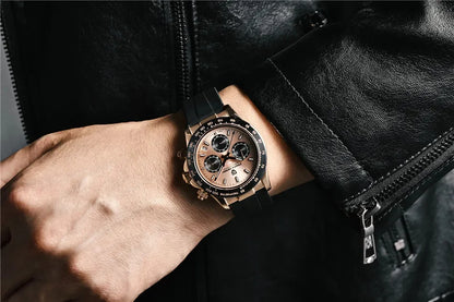 Nuovo originale PAGANI DESIGN PD-1664 orologio da uomo di lusso, movimento al quarzo giapponese VK63, zaffiro, impermeabile, cronografo, oro
