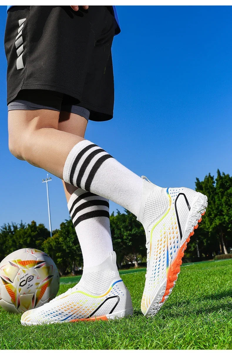Men's Football Field Boots Ultralight Turf Indoor Society Training Soccer Shoes Cleats for Kids Sneakers TF/FG Football Shoes