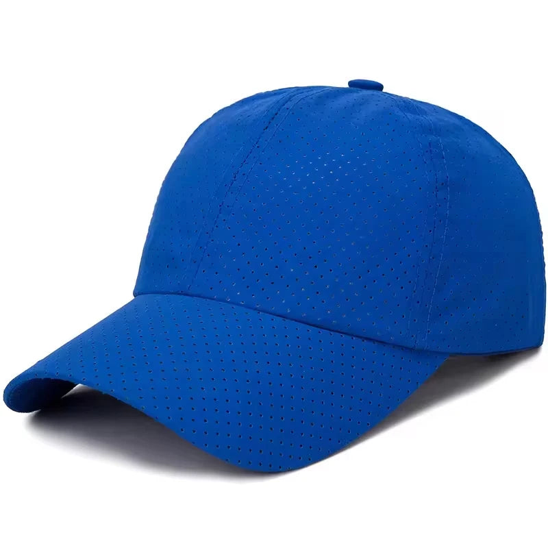 Casquette pour homme printemps-été, couleur unie, en maille ; casquette de baseball pour femme, automne, édition coréenne ; casquette anti-UV, en maille respirante, à visière