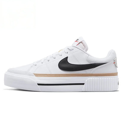 Nike Court Legacy Lift Height-Enhancing Sole Design Comfortable Anti-Slip Cushioning Durable Athletic Shoes  FZ2606-100