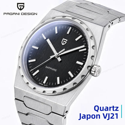 PAGANI DESIGN 2026 new ultra-thin 7mm quartz men's watch stainless steel sapphire 10Bar waterproof C3 upgrade V2 reloj hombre