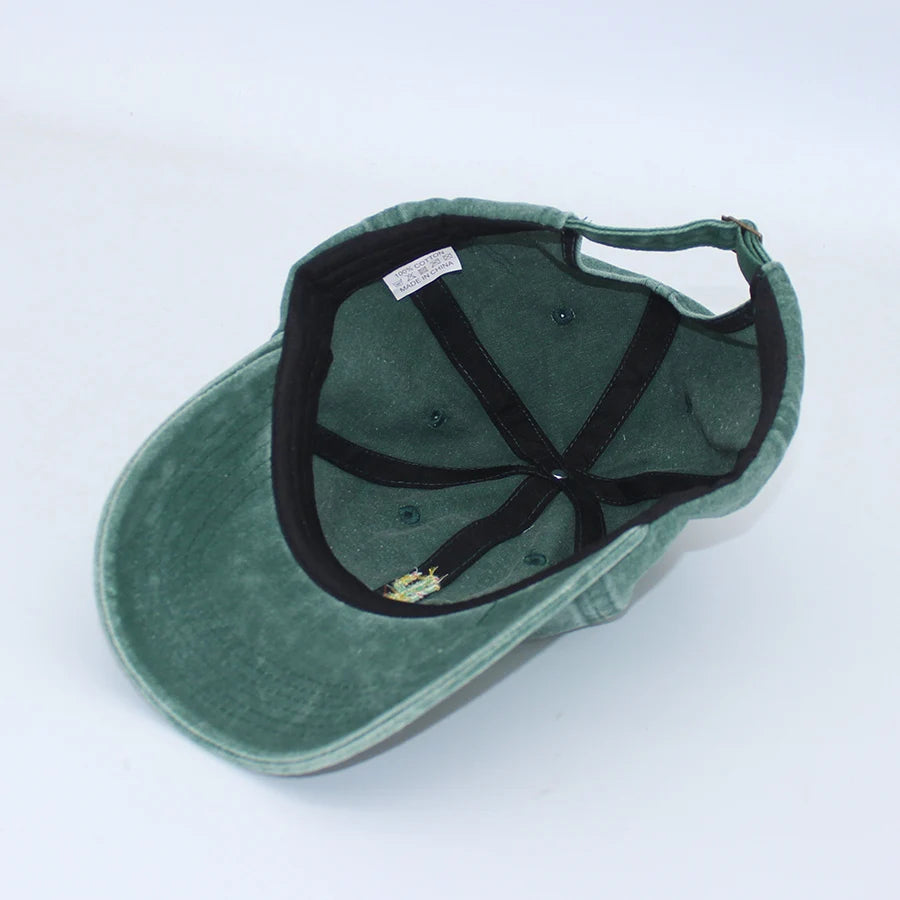Casquette de baseball vintage souple avec broderie « Mini Cactus » pour homme et femme, effet délavé, pour le sport, la pêche, papa, visière, été, automne, casquette à visière