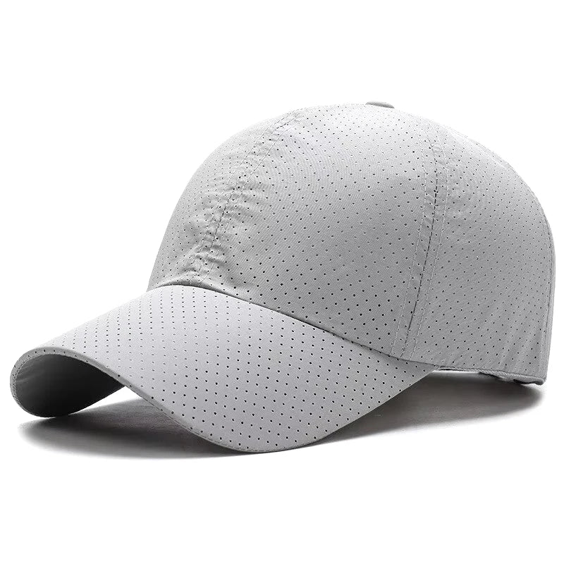 Casquette pour homme printemps-été, couleur unie, en maille ; casquette de baseball pour femme, automne, édition coréenne ; casquette anti-UV, en maille respirante, à visière