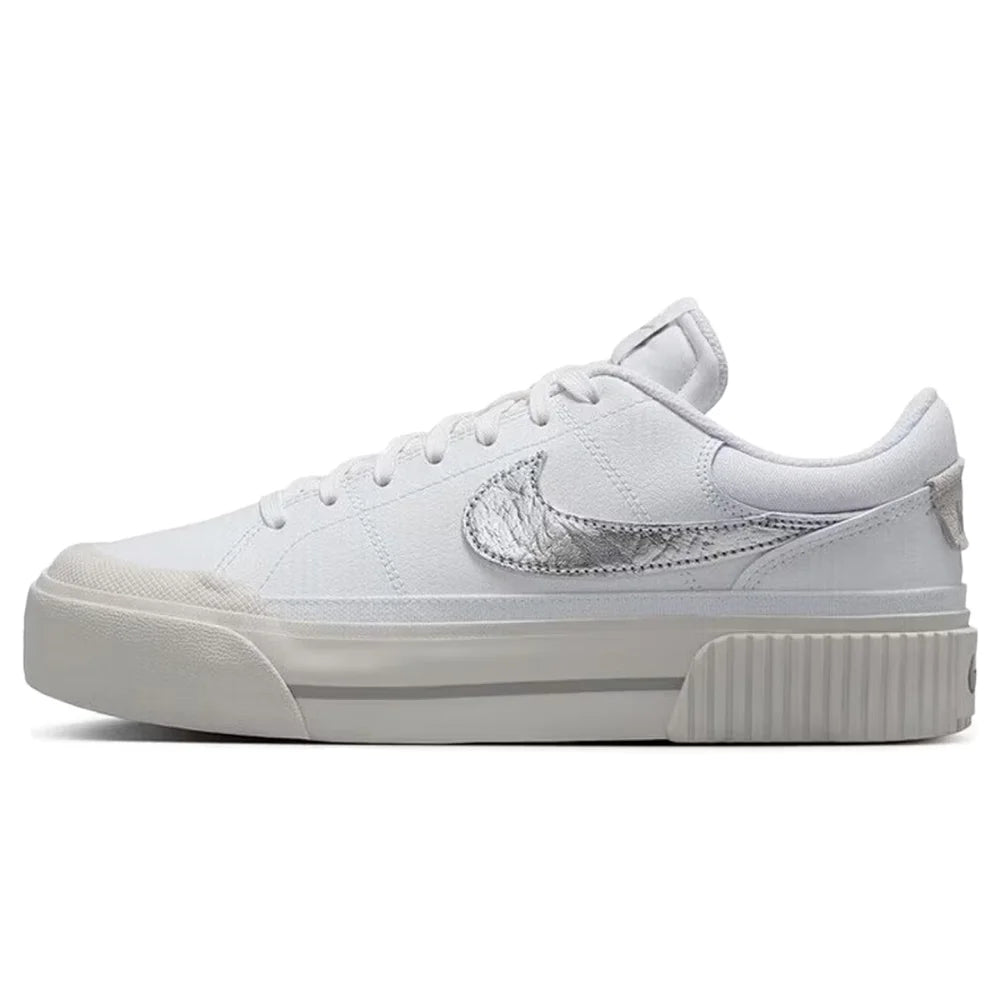 Nike Court Legacy Lift Height-Enhancing Sole Design Comfortable Anti-Slip Cushioning Durable Athletic Shoes  FZ2606-100