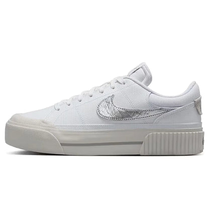 Nike Court Legacy Lift Height-Enhancing Sole Design Comfortable Anti-Slip Cushioning Durable Athletic Shoes  FZ2606-100