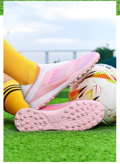New Men's Football Boots Turf Comfortable Soccer Shoes Sport FG Grass Cleats Futsal Non-Slip Outdoor Adult Ultralight Non-Slip