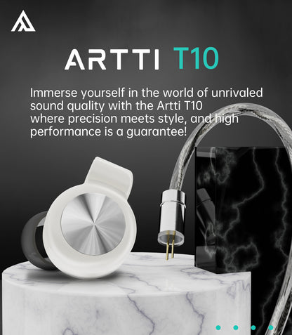 ARTTI T10&R1&R2 In-Ear HiFi Earphones Wired IEMs Monitors 14.2mm Planar Driver Textured Bass 0.78mm 2pin & 3.5MM/4.4MM Connector