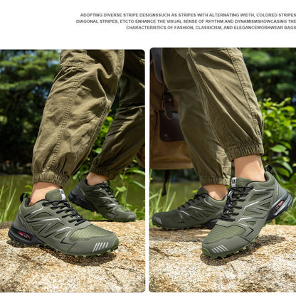 Men's Waterproof Hiking Shoes Non-Slip Hunting Boots Outdoor Tactical Training Sports Shoes Men Walking Hiking Travel Shoes