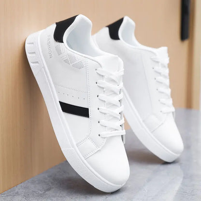 Scarpe casual da skateboard da uomo, scarpe bianche per il tempo libero all’aperto, sneakers traspiranti da camminata, scarpe basse, scarpe da uomo 39-48
