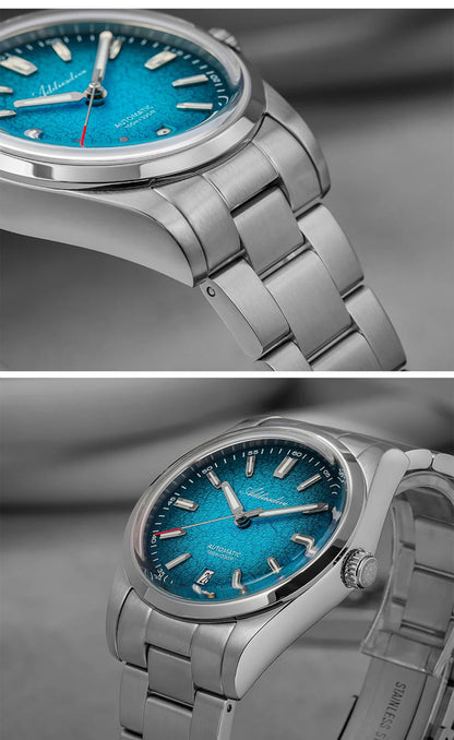 ADDIESDIVE 2026 New Luxury Personalized Watches 10BBar Bubble Mirror Glass Steel Analog Watches Super Luminous Mechanical Watch