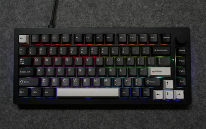 Teclado Akko 5075 V3 75% ANSI-US con rueda de volumen, hot-swappable, RGB, USB Type-C/2.4g y BT5.0, trimodo, teclado mecánico gaming personalizado