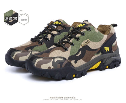 Casual Shoes Men Summer Outdoor Sneakers Women’s Footwear Trainer Waterproof Camouflage Army Shoe Male Military Shoes Tennis Jeans