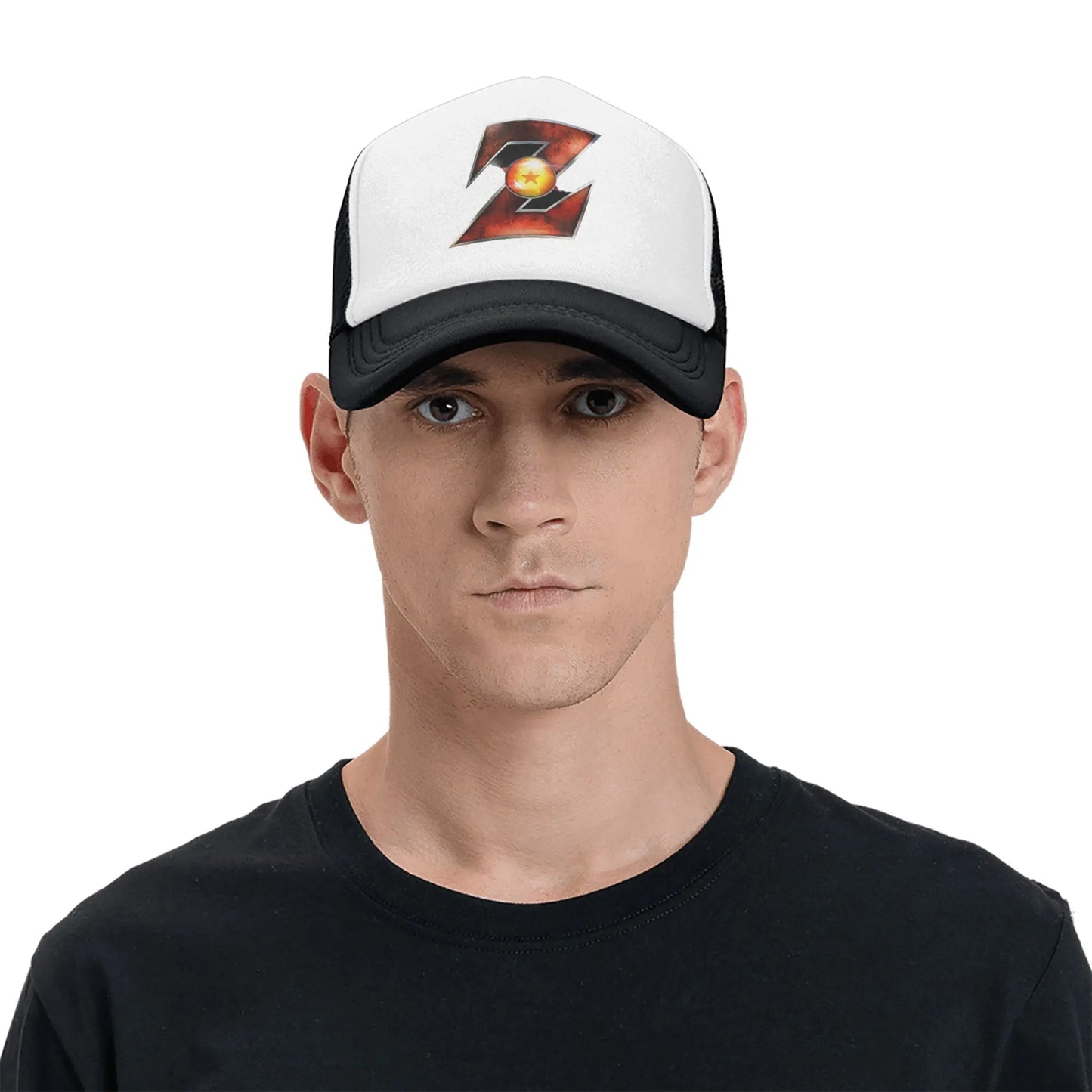 Adult Dragon Ball  Z Logo Trucker Caps Mesh Baseball Cap Polyester  Hats Trucker Hat Breathable Sports Cap Summer