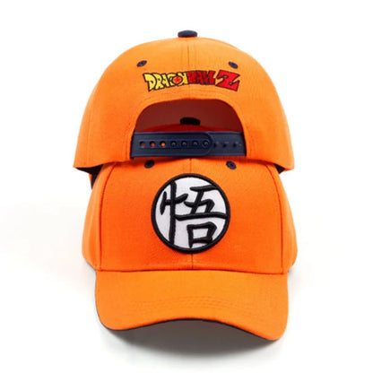 Dragon Ball Son Goku Unisex Gui Wu-broderede baseballkasketter til forår og efterår – justerbare fritidshatte til udendørs brug – solbeskyttelseshatte