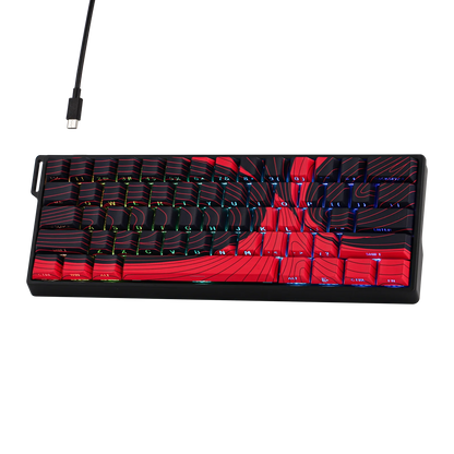 Teclado mecánico con cable AULA WIN60 HE/WIN60 HE MAX 60% con estructura tray-mount hot-swap e interruptores magnéticos Hall Effect