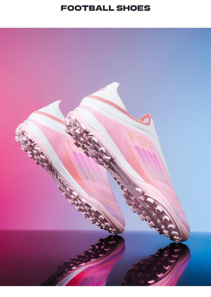 New Men's Football Boots Turf Comfortable Soccer Shoes Sport FG Grass Cleats Futsal Non-Slip Outdoor Adult Ultralight Non-Slip