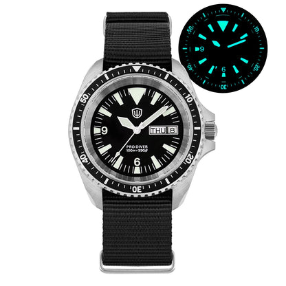 Watchdives WD1980 V3 Watch Vintage VH31 Quartz Movement Stainless Steel Watches Luminous K1 10Bar Waterproof Wristwatch