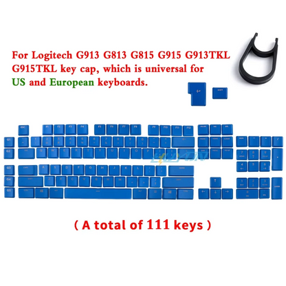 Tecla texturizada antideslizante transparente retroiluminada G915 913 TKL G815 G813, compatible con teclado mecánico Logitech