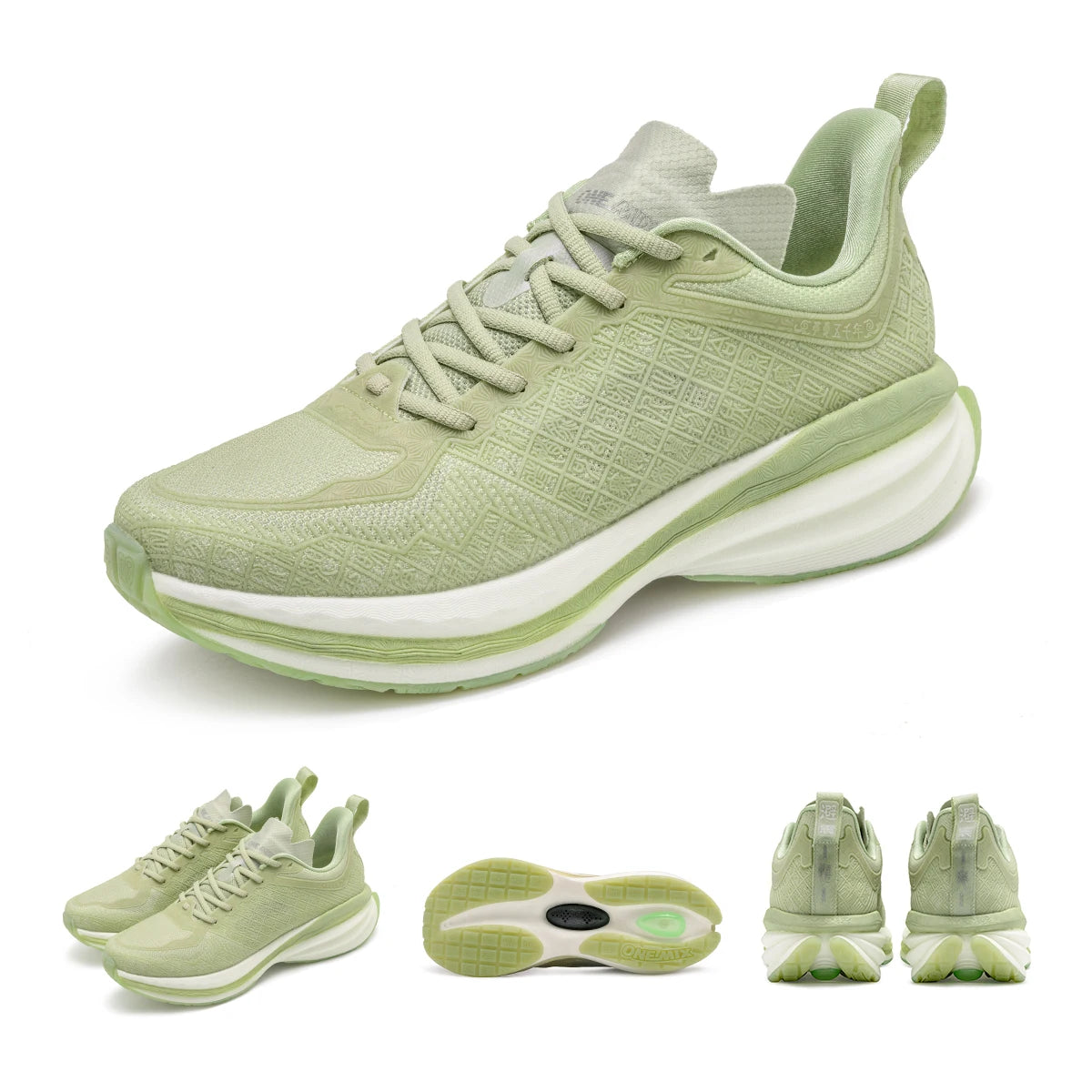 ONEMIX 2025 Chinese Sports Shoes New Shock-absorbent Men Running Shoes Non-slip Breathable Lightweight Outdoor Women Sneaker