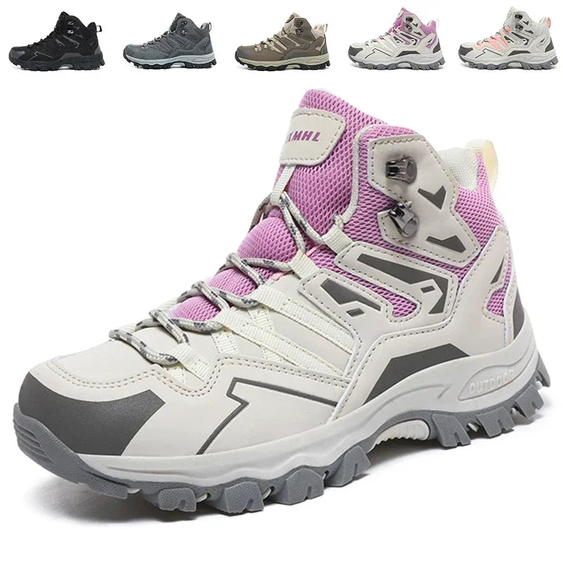Chaussures de randonnée unisexes imperméables pour hommes et femmes, chaussures d'escalade respirantes et confortables pour l'extérieur, 2024