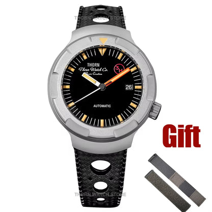 THORN T011 Men Titanium Watch PT5000 Automatic Movement Mechanical Tribute Vintage Watches Sapphire Luminous 10Bar Waterproof
