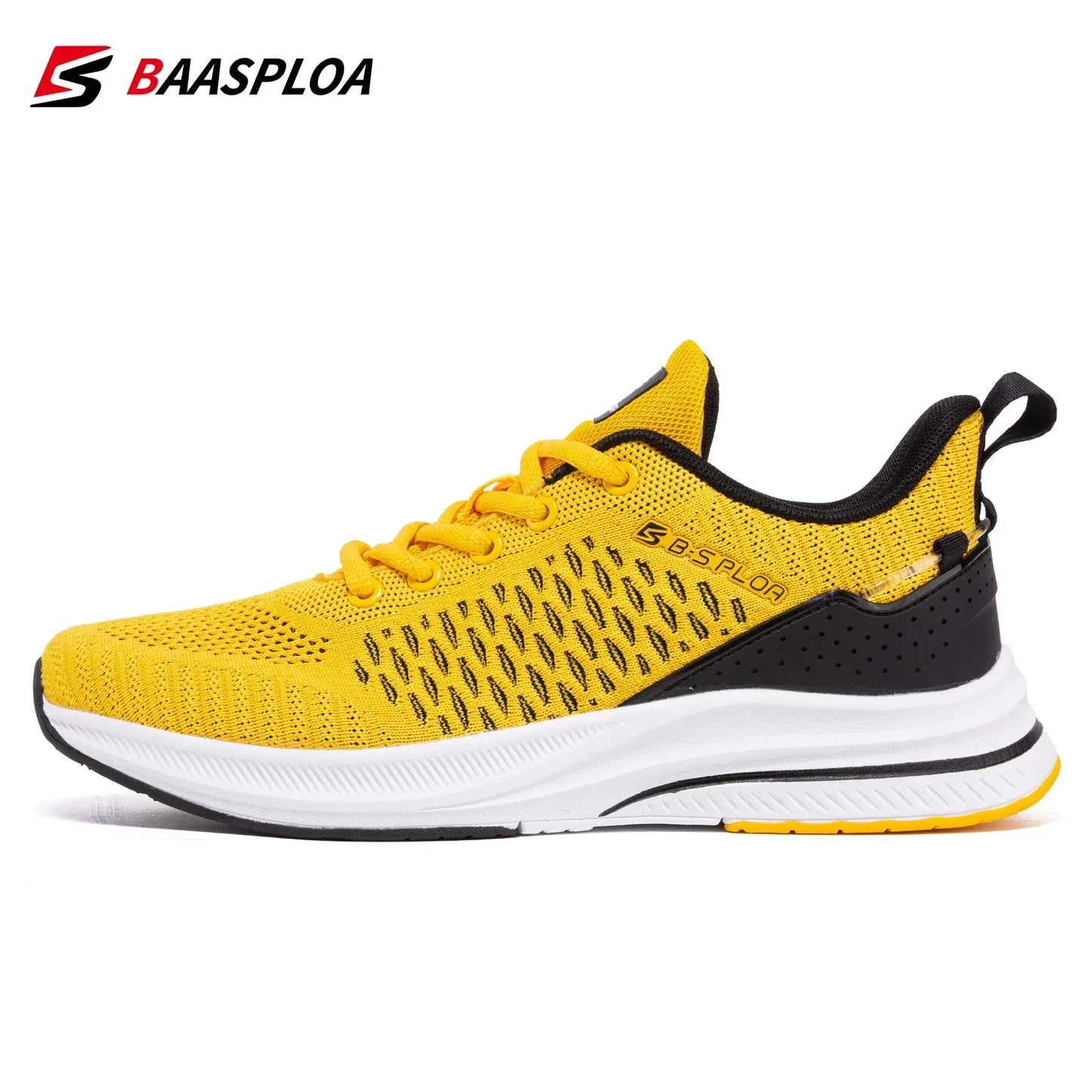 Baasploa Scarpe da running uomo nuove in mesh traspirante, sneakers sportive taglie forti 41-48, scarpe casual classiche da uomo antiscivolo per outdoor, comfort elevate