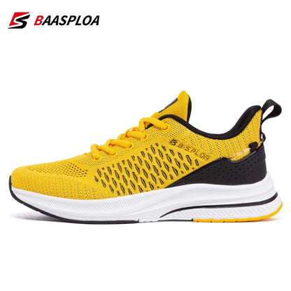 Baasploa Scarpe da running uomo nuove in mesh traspirante, sneakers sportive taglie forti 41-48, scarpe casual classiche da uomo antiscivolo per outdoor, comfort elevate