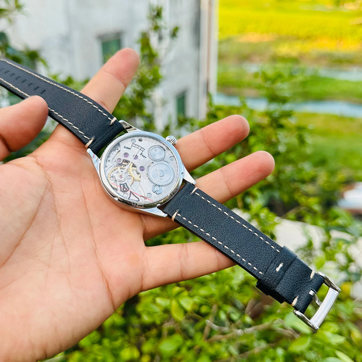 Men's manual mechanical watch for Seagull ST3621 vintage micro rotor watch stainless steel waterproof men wristwatches Dropshipp