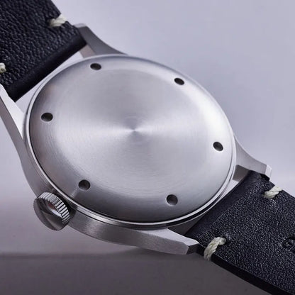 Milifortic 38MM Minimalist Jumping Hour Auto Watch Man R088 Sapphire Crystal 10ATM Vintage Stainless Steel Mechanical Watches