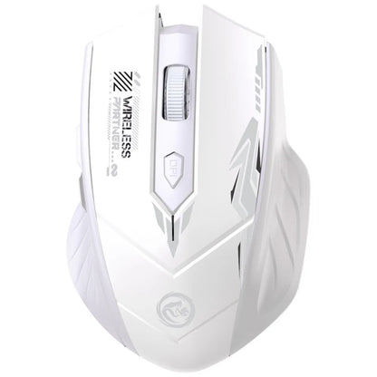 Ratón gaming inalámbrico 2.4G USB silencioso de doble modo Bluetooth recargable 1600DPI para ordenador, PC y portátil