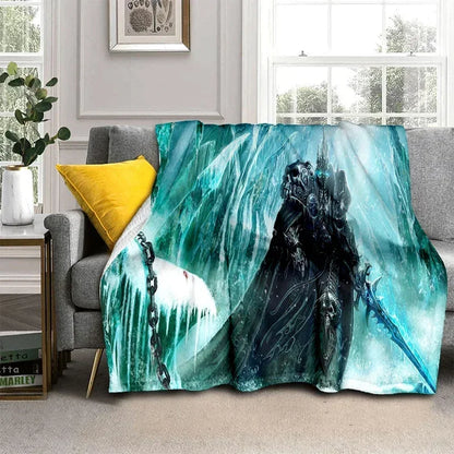 WOW Game World of Warcraft Gamer HD Blanket,Soft Throw Blanket for Home Bedroom Bed Sofa Picnic Travel Office Cover Blanket Kids