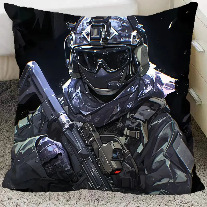 Anime Call of Duty Ghost Keegan Konig Cosplay 45CM Throw Pillows Soft Waist Sofa Cushion Throw Bedroom Pillows