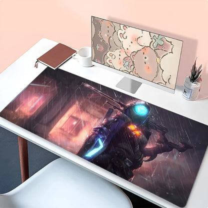 Tappetino mouse Ana Shrike Overwatch, tappetino da scrivania con imbottitura, accessori gaming Prime Gaming, tappetino XXL per tastiera