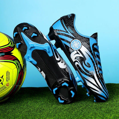 Scarpe da calcio da uomo, comode e traspiranti, per ragazzi, leggere e antiscivolo, scarpe da allenamento per erba, turf e sport all’aperto