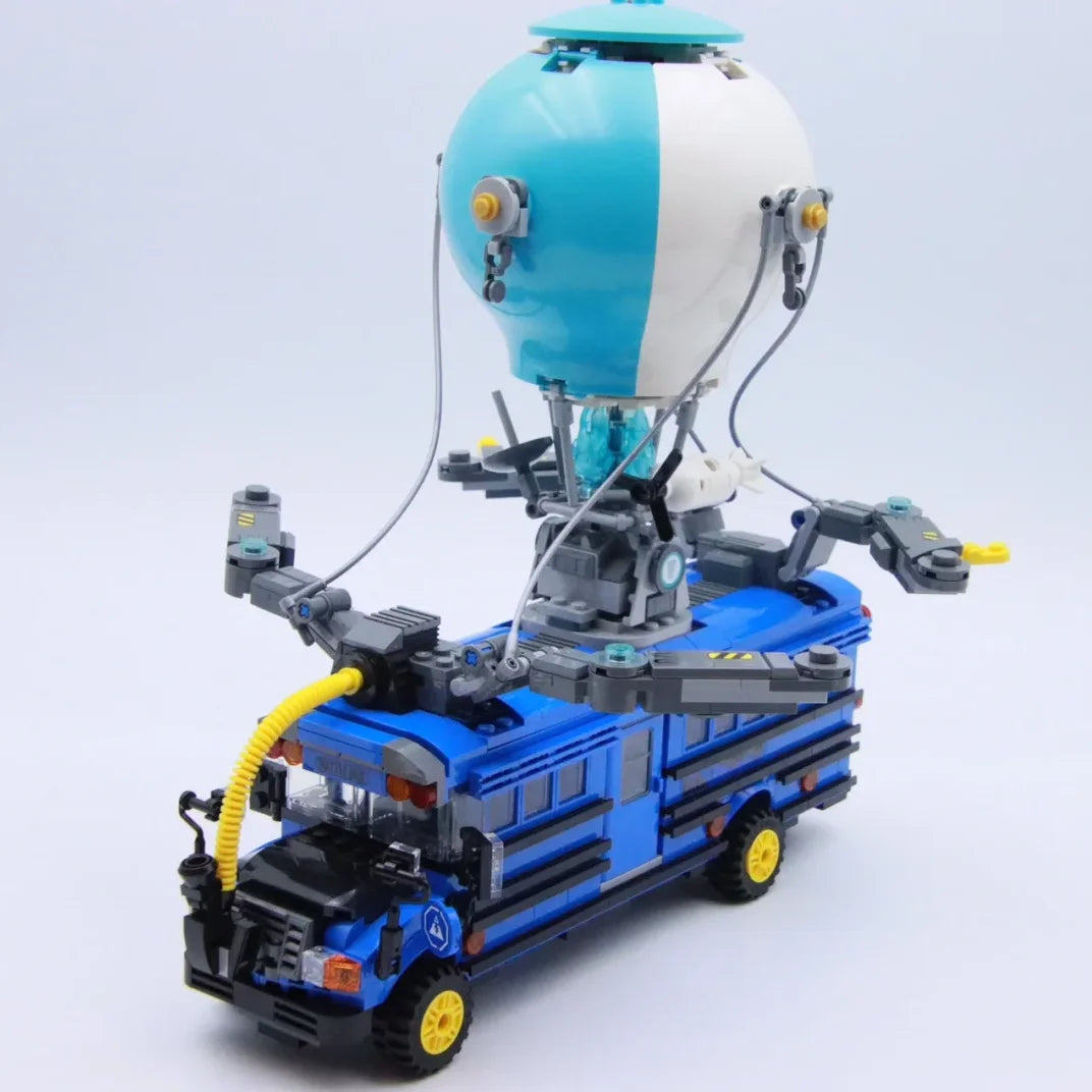 New 954pcs Popular Games Battle Bus Car Model 77073 Building Blocks Puzzle Model Bricks Toys For Birthday Christmas Gifts