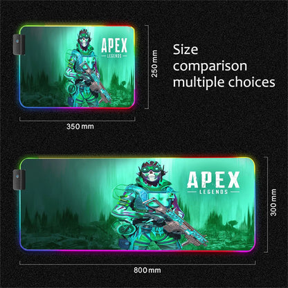 RGB Apex Legends Keyboard Mousepad Computer Gaming Cool Mouse Pad Speed Large Accessories Mouse Mats Office Desk Protector Mat