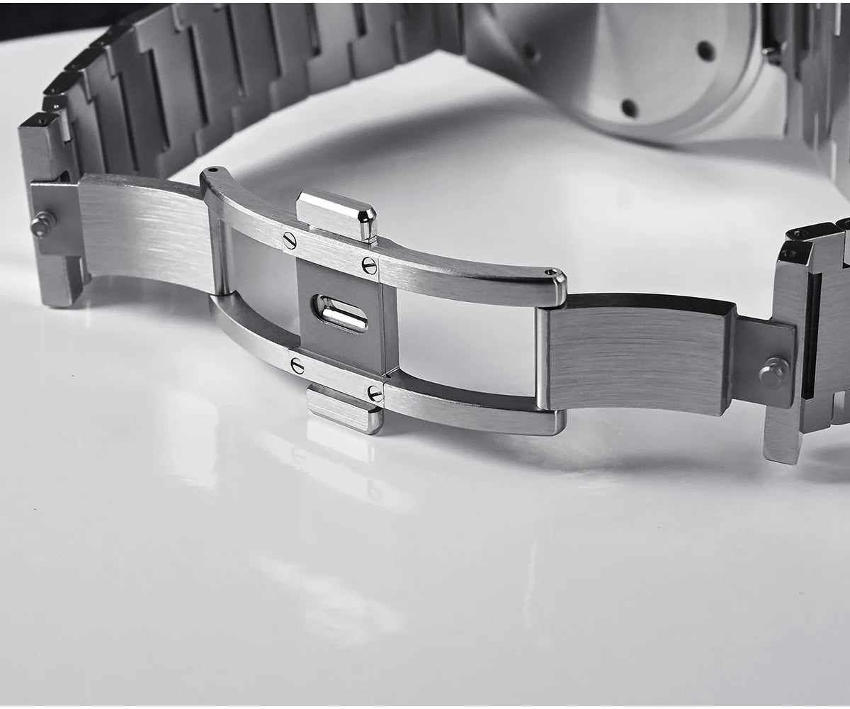 San Martin Reloj clásico para hombre 40mm Miyota 9015 reloj de vestir de lujo automático mecánico con pulsera de liberación rápida SN0023
