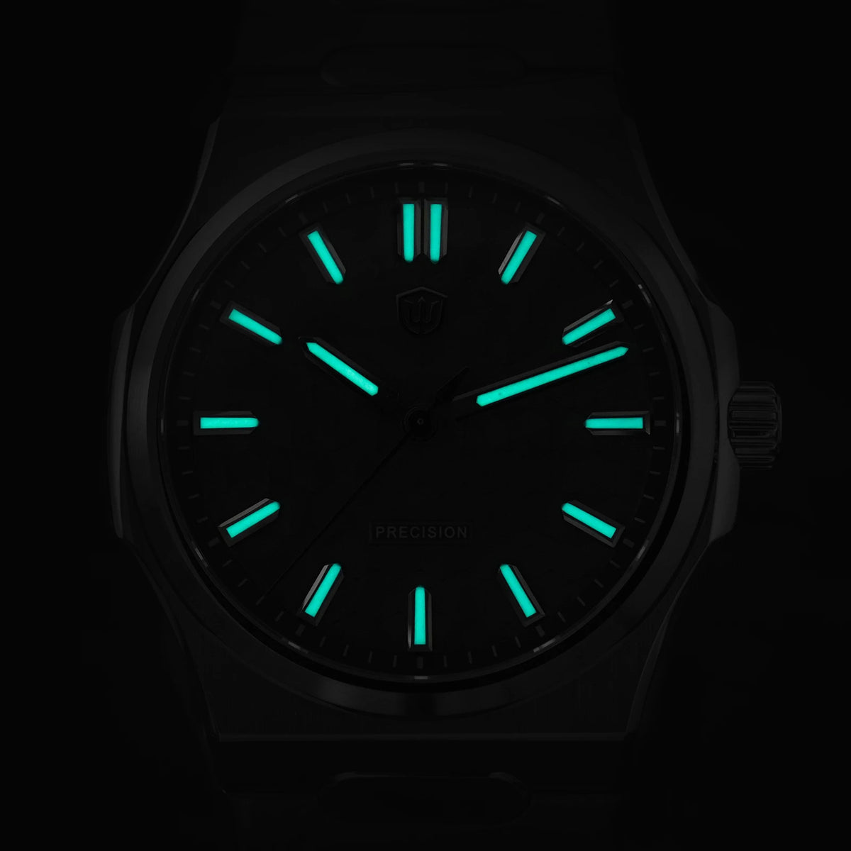 Watchdives WD0016 Super Black Men's Watch Ultra Light-Absorbing Dial VH31/VH60 Sweep Second Quartz Movement Stainless Steel Watch