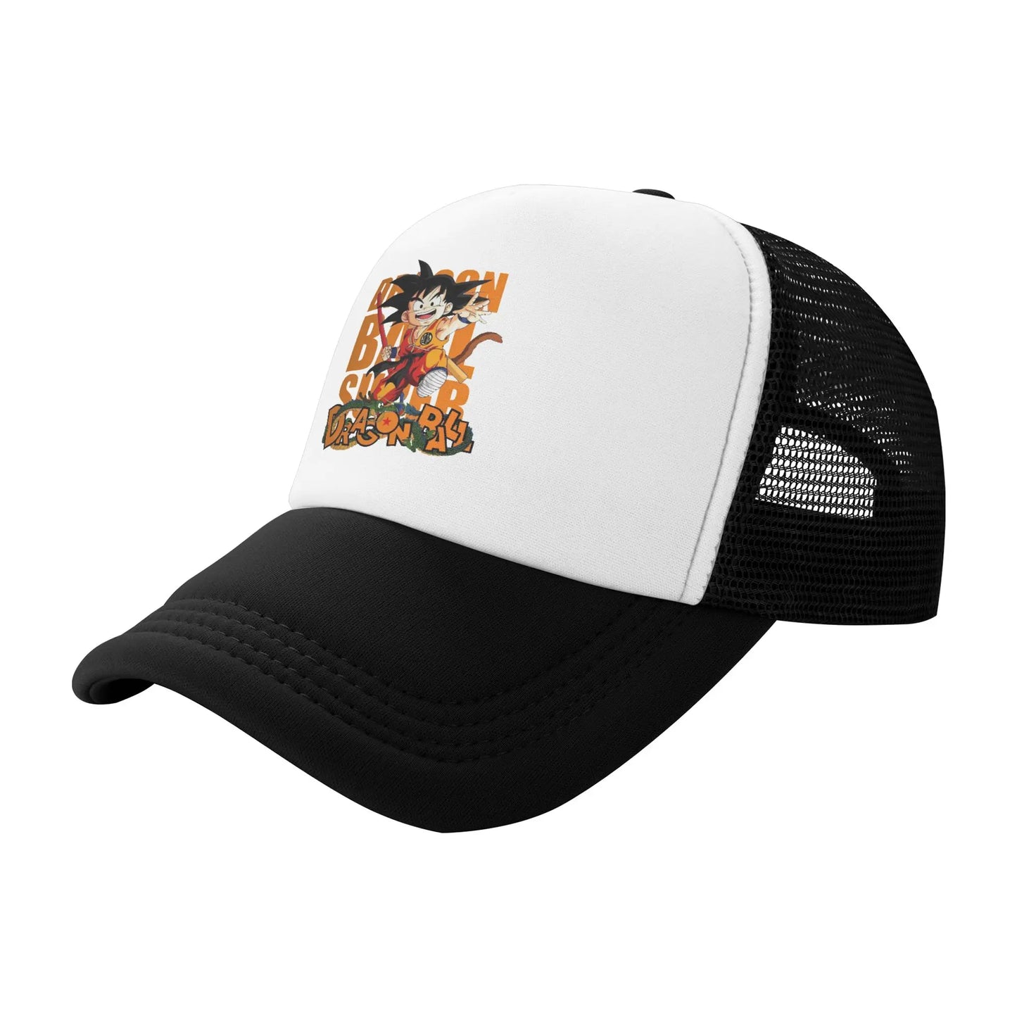 Dragon Ball Z Trucker Hat Super Saiyan Son Goku Hat Sun Hat Sun Caps Adjustable Snapback Caps Mesh Baseball Caps Wholesale New, produit gaming premium Fraquane