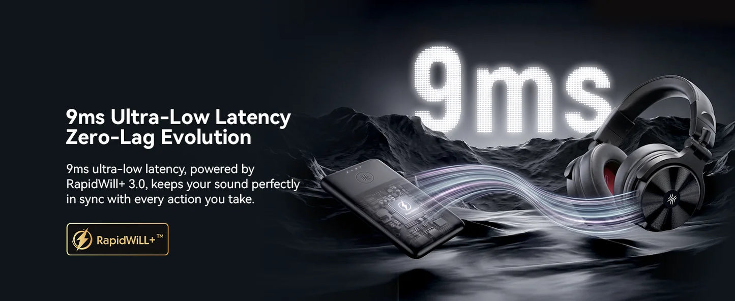 OneOdio Studio Max kabellose DJ-Kopfhörer Bluetooth 6.0 – 9ms ultraniedrige Latenz, Hi-Res LDAC Studio-Monitor-Over-Ear-Headset mit Mikrofon