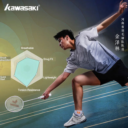 Badmintonski čevlji v retro stilu Kawasaki Original Anti-Torsion Carbon Sheet Profesionalni športni čevlji za namizni tenis C32016