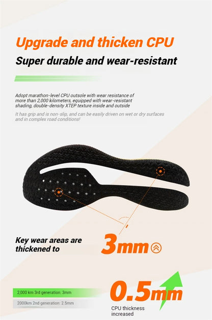 Buty do biegania Xtep 2000km 3.0 dla kobiet – wiosenne trampki z amortyzacją, do treningu i joggingu, odporne na zużycie, lekkie 875118110034