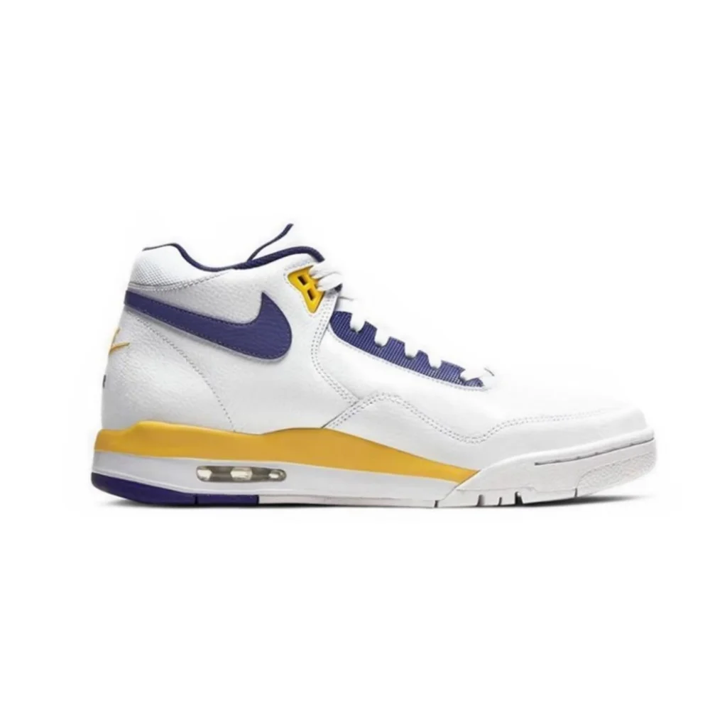 Nike Flight Legacy Mid-Top Retro Basketball Shoes with Slip-Resistant, Durable, and Cushioned Construction Unisex BQ4212-102