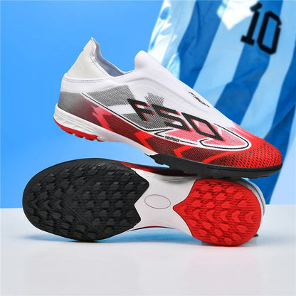 Nouvelles chaussures de football pour hommes, chaussures de sport, chaussures de football de haute qualité, ultralégères, chaussures de futsal, haute tige, respirantes, antidérapantes, pour match en extérieur