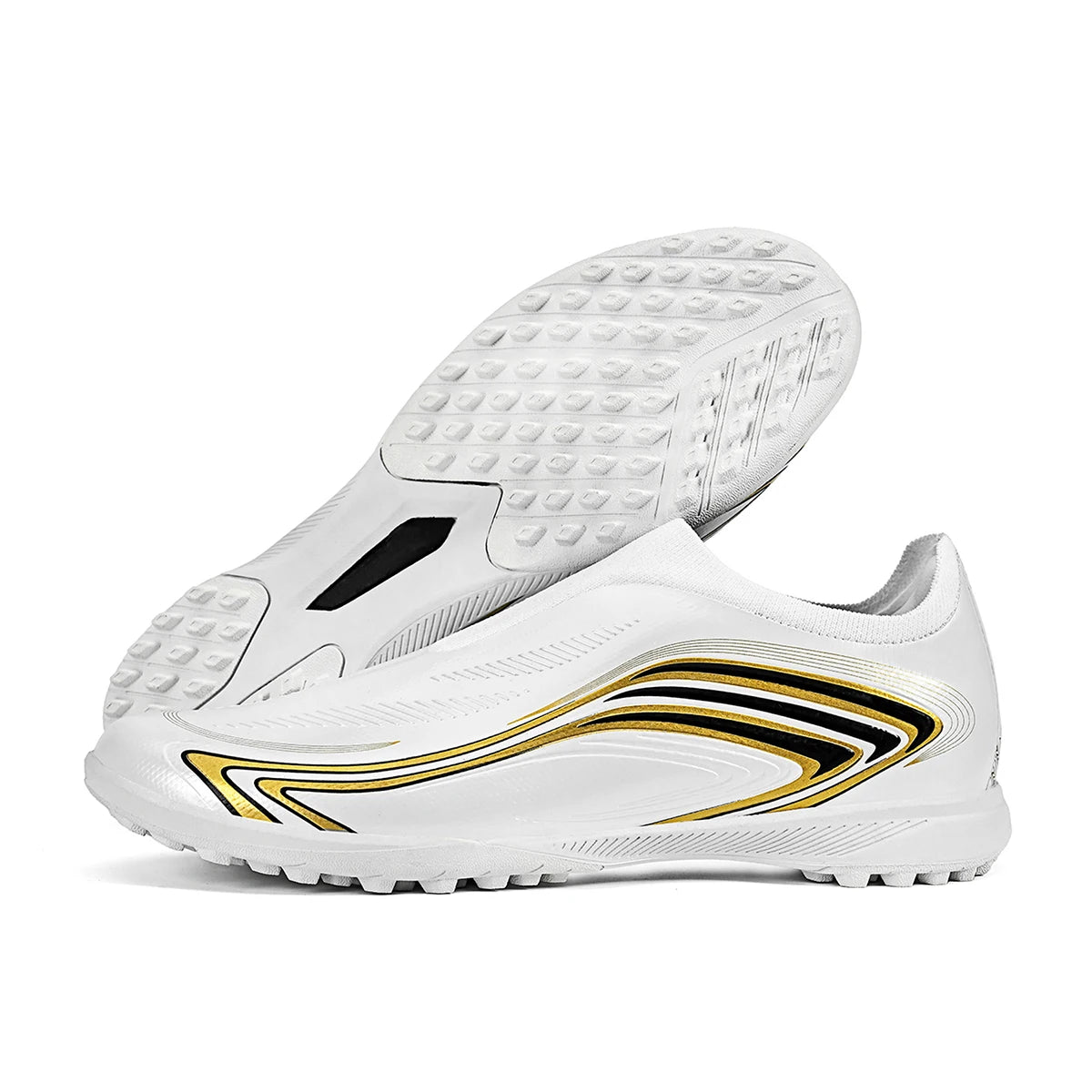 Chaussures de football TF unisexes, crampons légers pour terrain synthétique, semelle résistante à l'usure pour les matchs de football sur gazon artificiel en extérieur