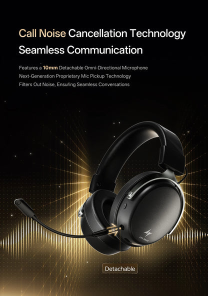 ATK Neptune N9 Wireless Gaming Headset – Low Latency eSports Headphones with Noise Cancelling Mic, Bluetooth 5.3, 4 Modes Dual Connection Gaming Headset