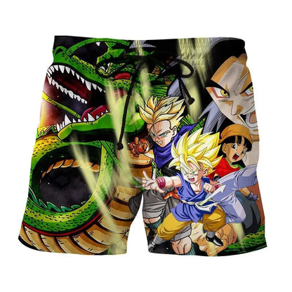 2026 Summer Dragon Ball Young Goku Printed Shorts Men Retro Classic Oversized Breathable Fitness Streetwear Unisex Adult & Kids